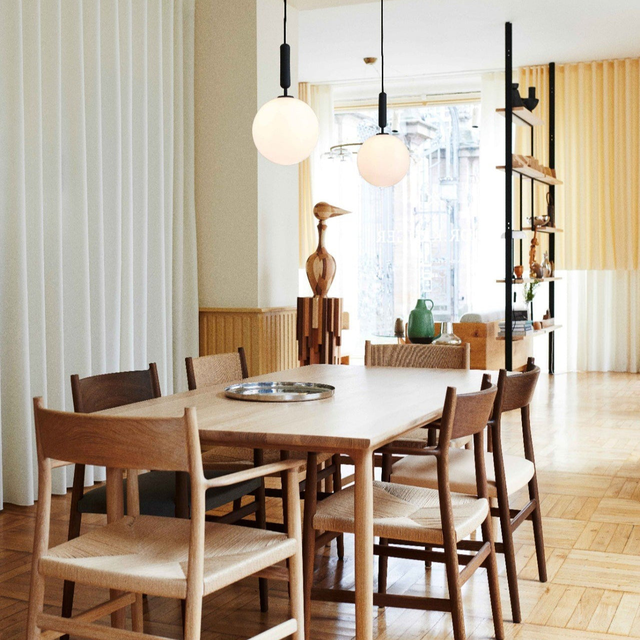 Lora | Moderne Glas-Hängelampe Kugelform Design
