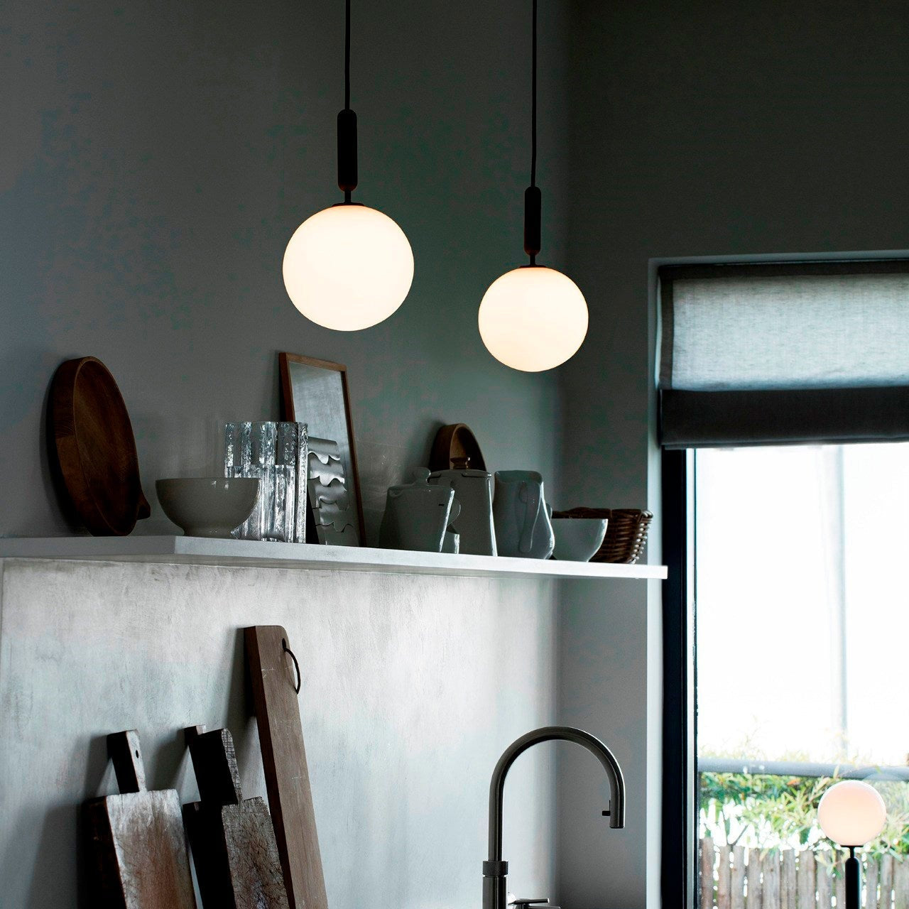 Lora | Moderne Glas-Hängelampe Kugelform Design
