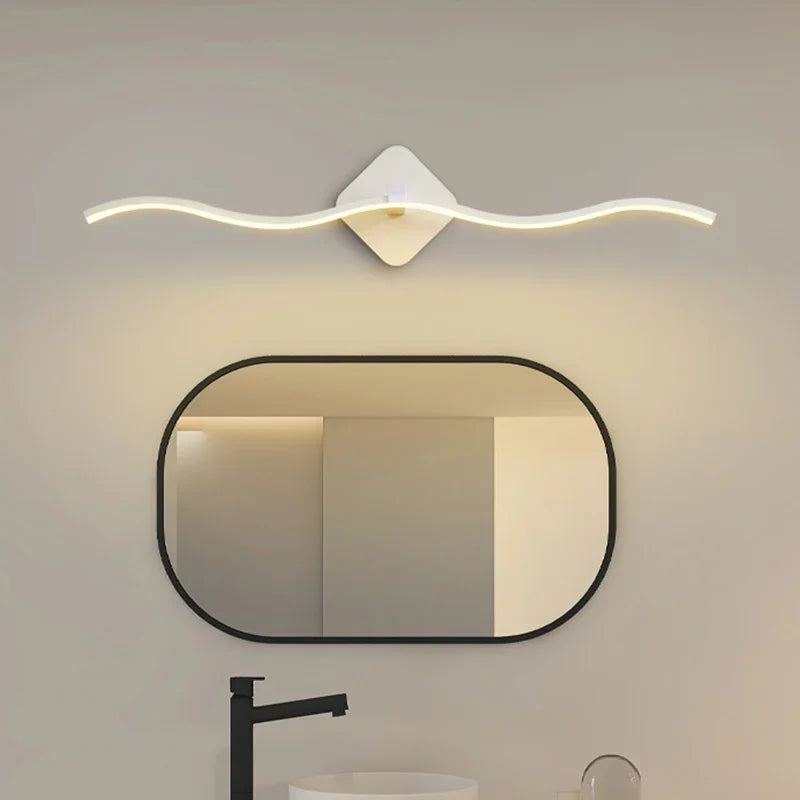 Aurora | Moderne LED Wandleuchte Minimalistisch Schwarz Gold