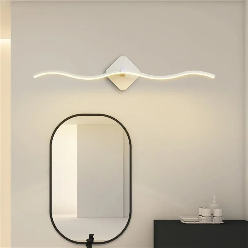 Aurora | Moderne LED Wandleuchte Minimalistisch Schwarz Gold