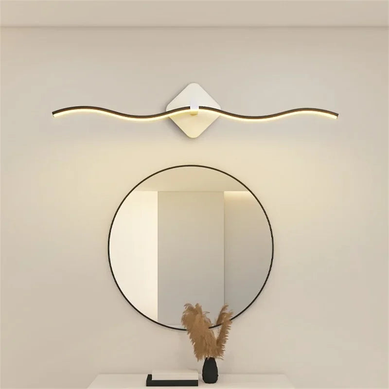 Aurora | Moderne LED Wandleuchte Minimalistisch Schwarz Gold