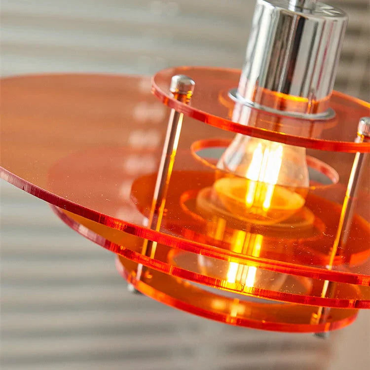 Luretta | Rote LED Pendellampe im Vintage-Look