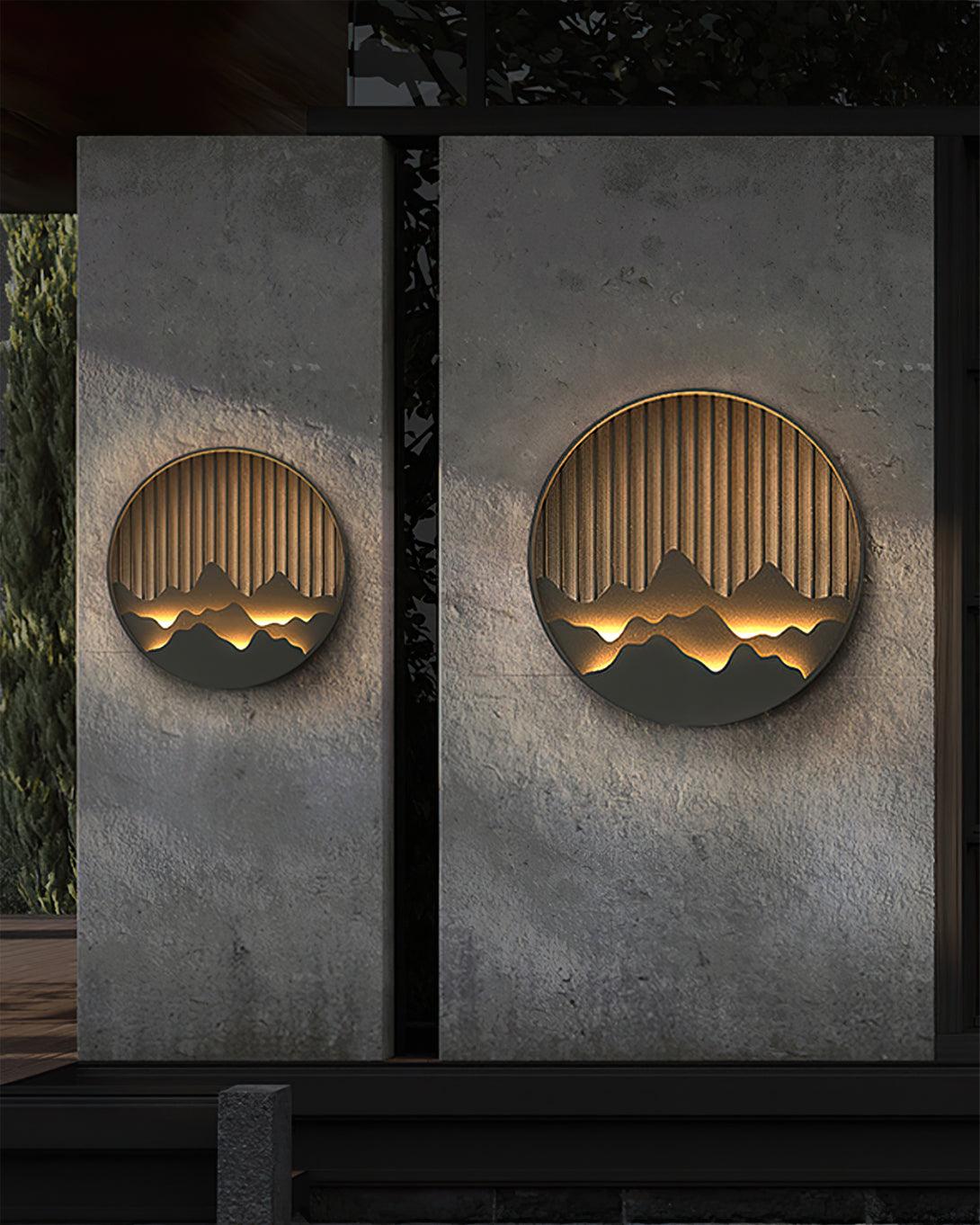 Montira | LED Wandleuchte mit Bergmotiv