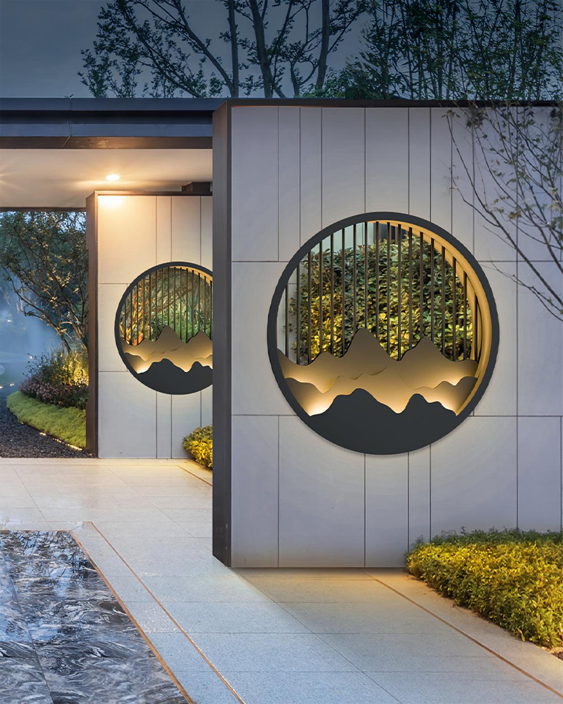 Montira | LED Wandleuchte mit Bergmotiv