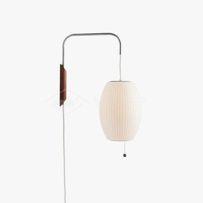 Eryvia | Stoff Oval Wandleuchte