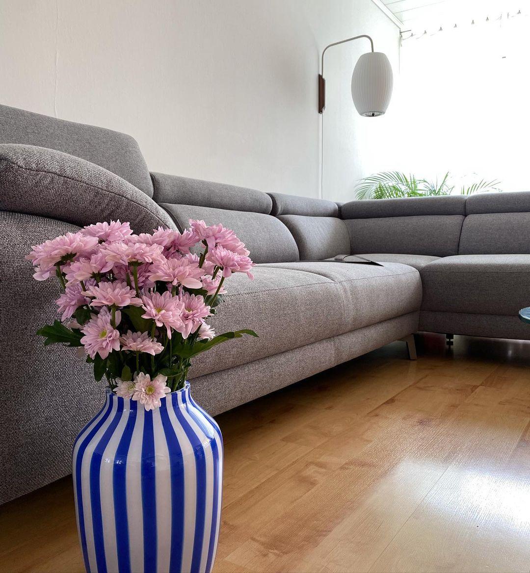 Eryvia | Stoff Oval Wandleuchte