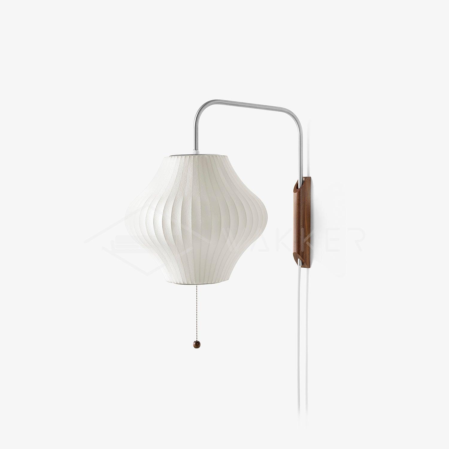 Eryvia | Stoff Oval Wandleuchte
