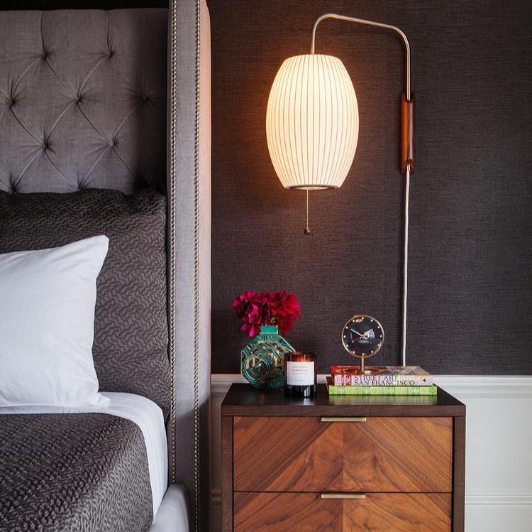 Eryvia | Stoff Oval Wandleuchte