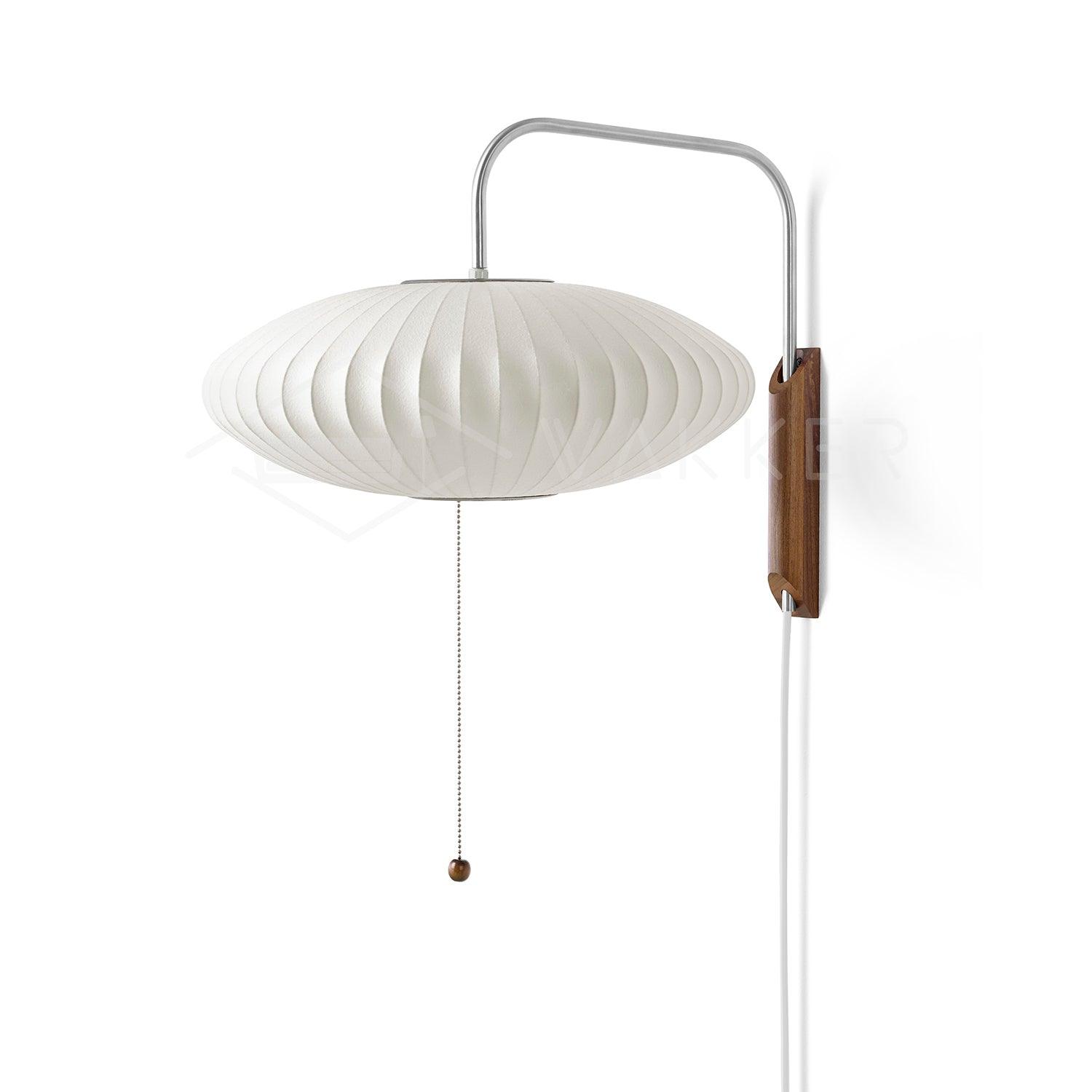 Eryvia | Stoff Oval Wandleuchte