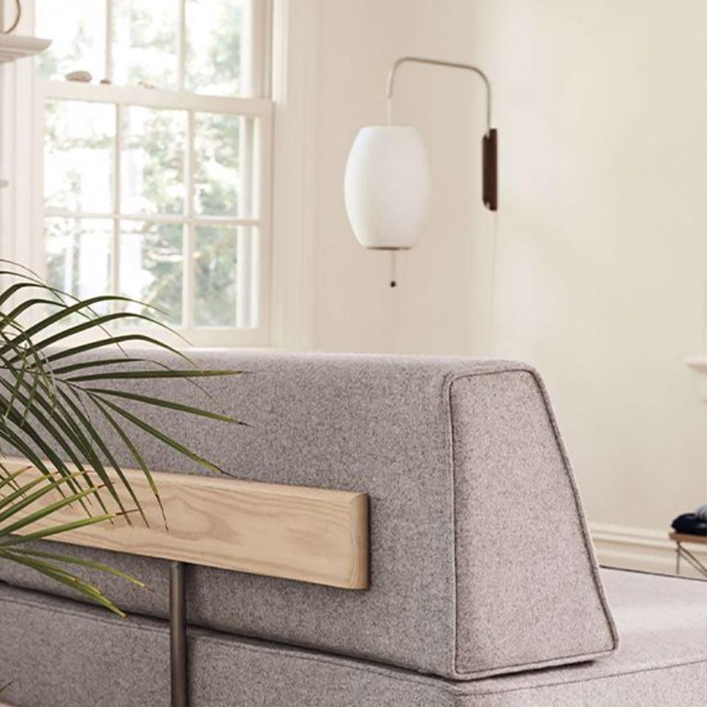 Eryvia | Stoff Oval Wandleuchte