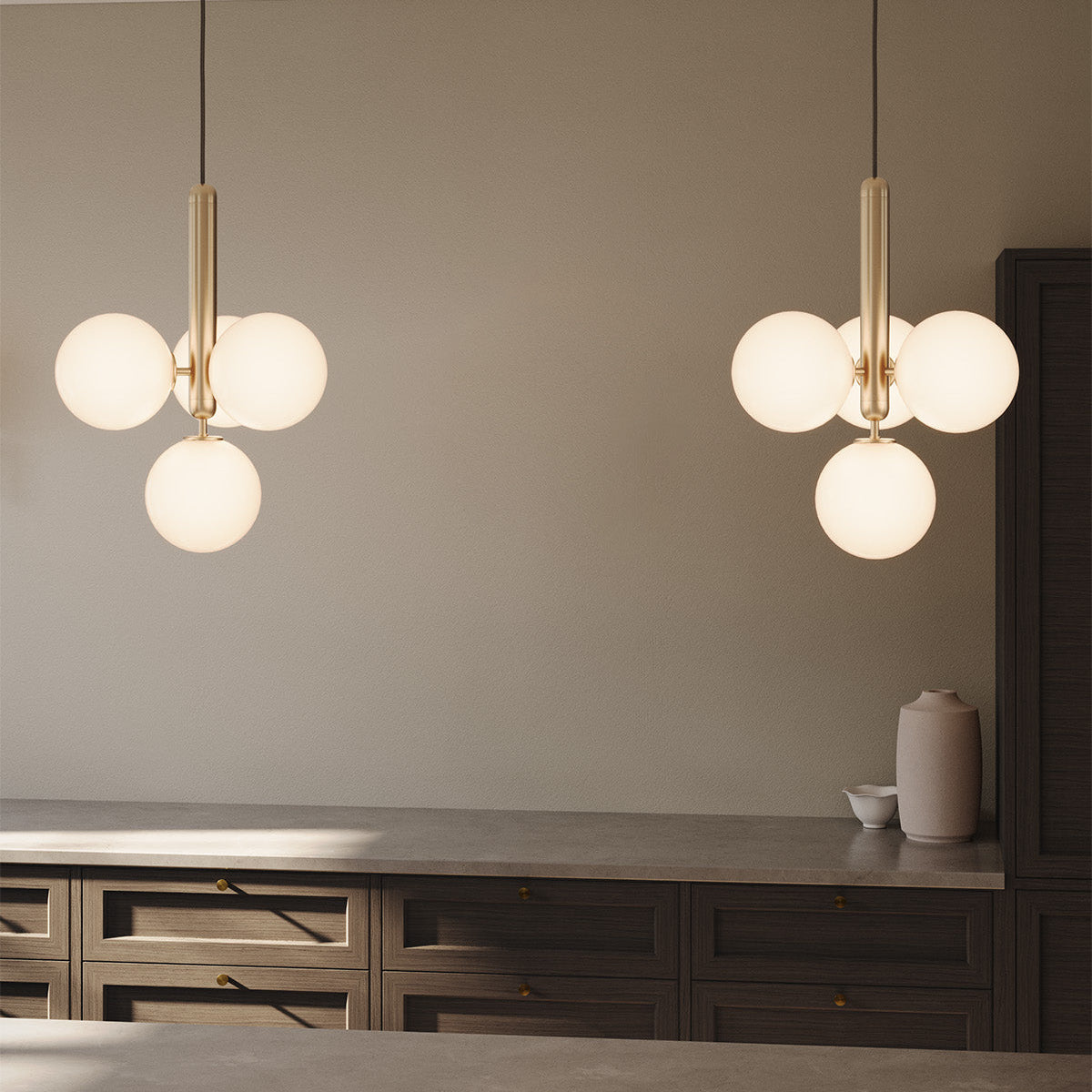 Lora | Moderne Glas-Hängelampe Kugelform Design