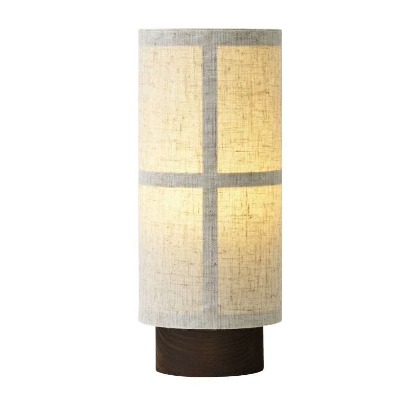 Lioren | Zylinder Tischlampe mit Stoffschirm