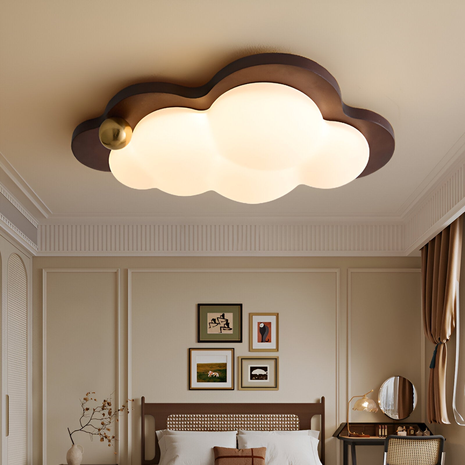 Loft | Holz LED Deckenleuchte