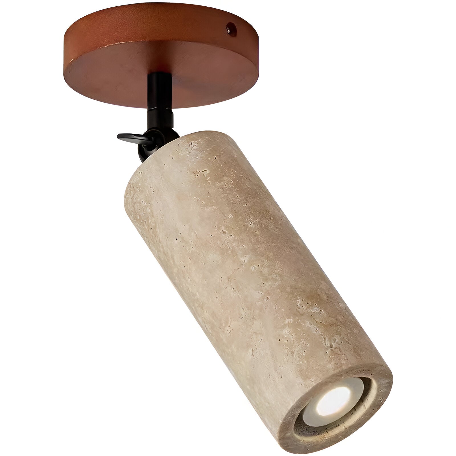 Travertin | Holz Verstellbare LED Wand- und Deckenleuchte