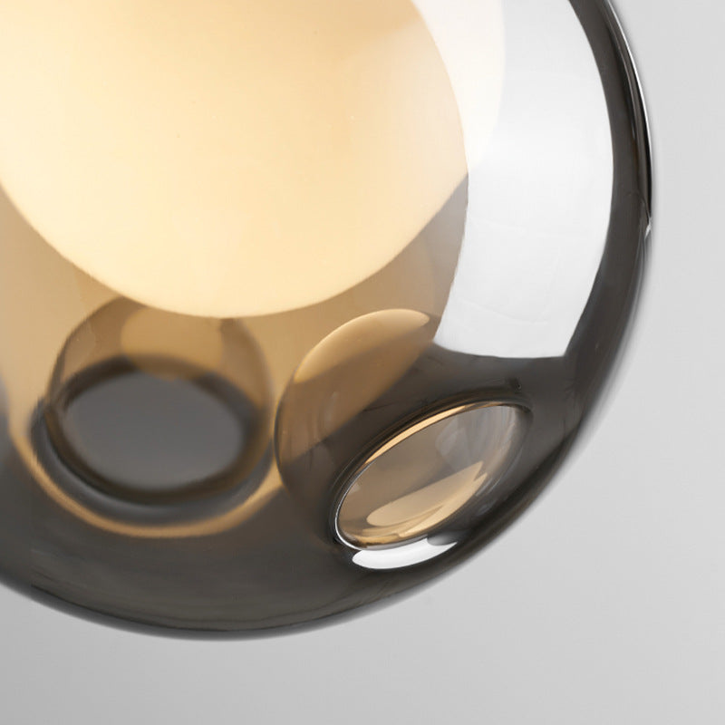 Elyra | Pendelleuchte mit Spiegelglas-Kugel