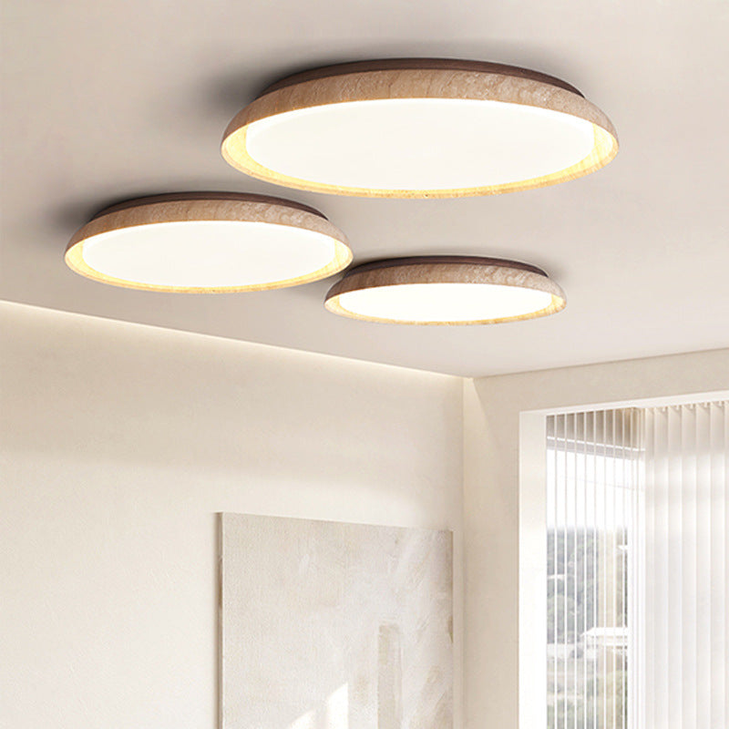 Travessa | Wabi Sabi Travertin LED Deckenleuchte