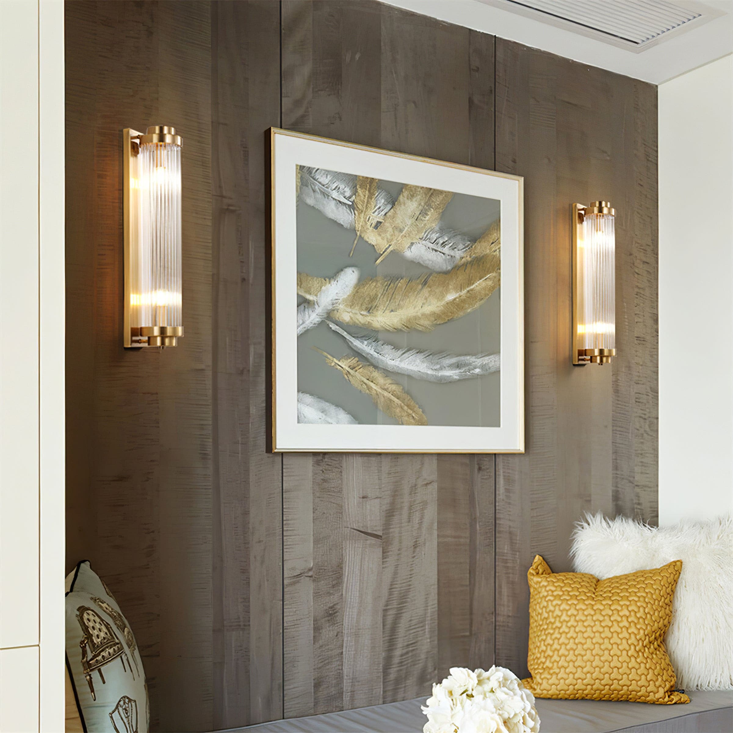 Retro | Glas LED Wandleuchte Vintage Stil