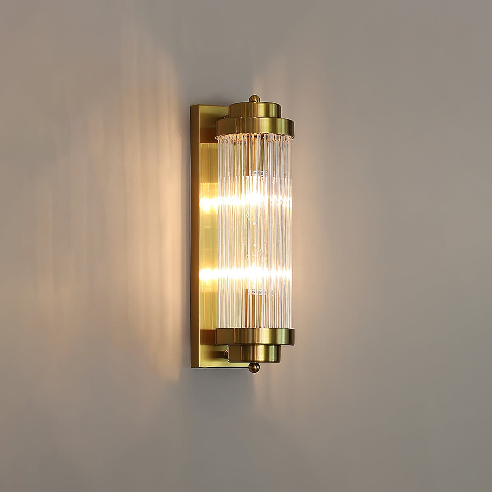 Retro | Glas LED Wandleuchte Vintage Stil