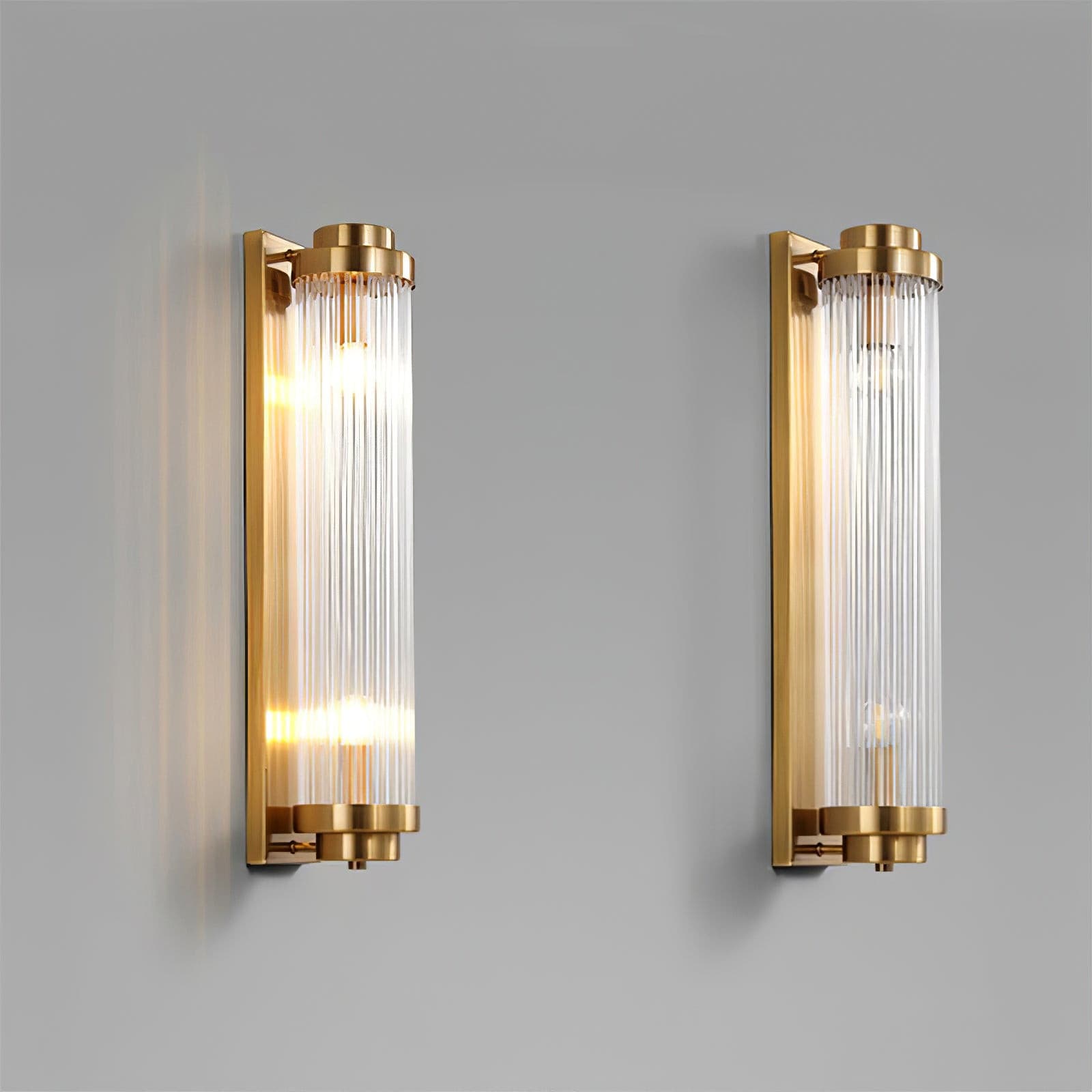Retro | Glas LED Wandleuchte Vintage Stil