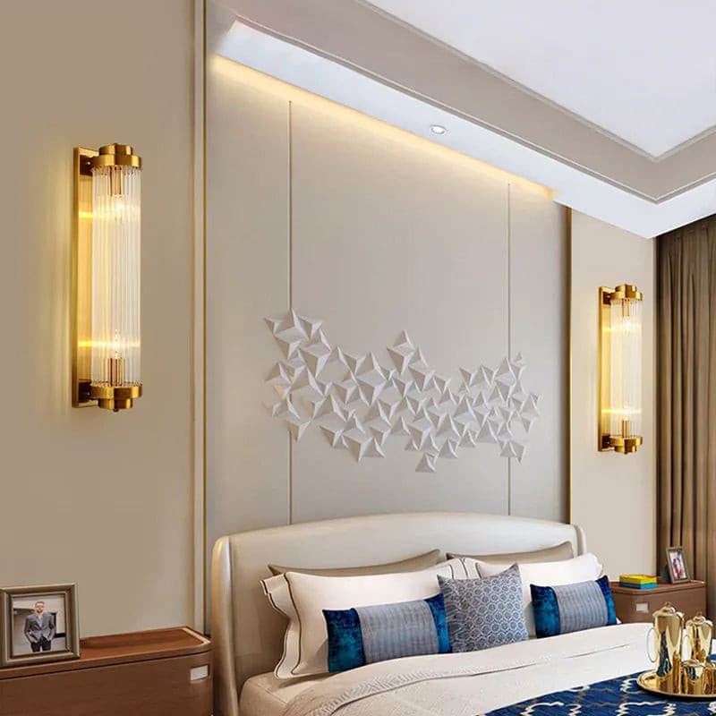 Retro | Glas LED Wandleuchte Vintage Stil