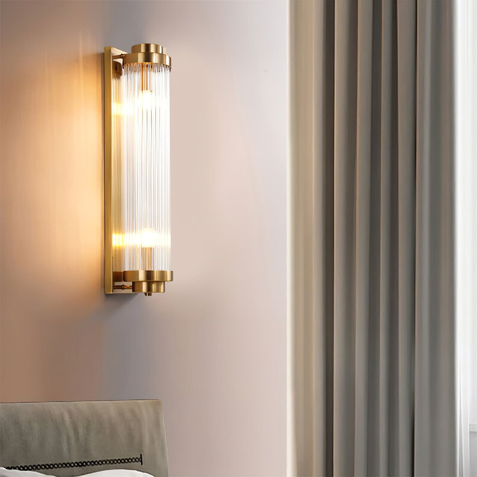 Retro | Glas LED Wandleuchte Vintage Stil