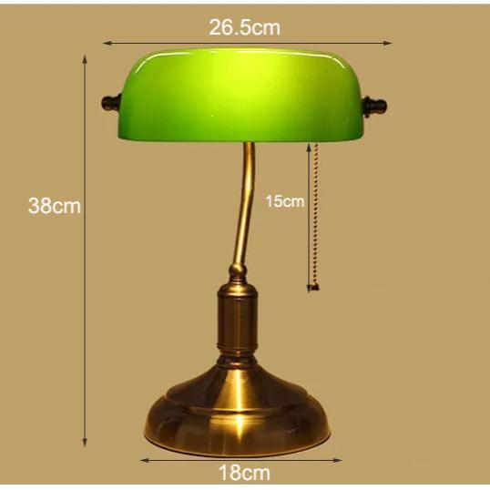 Aurelen | Schreibtischlampe im Retro-Messing-Design
