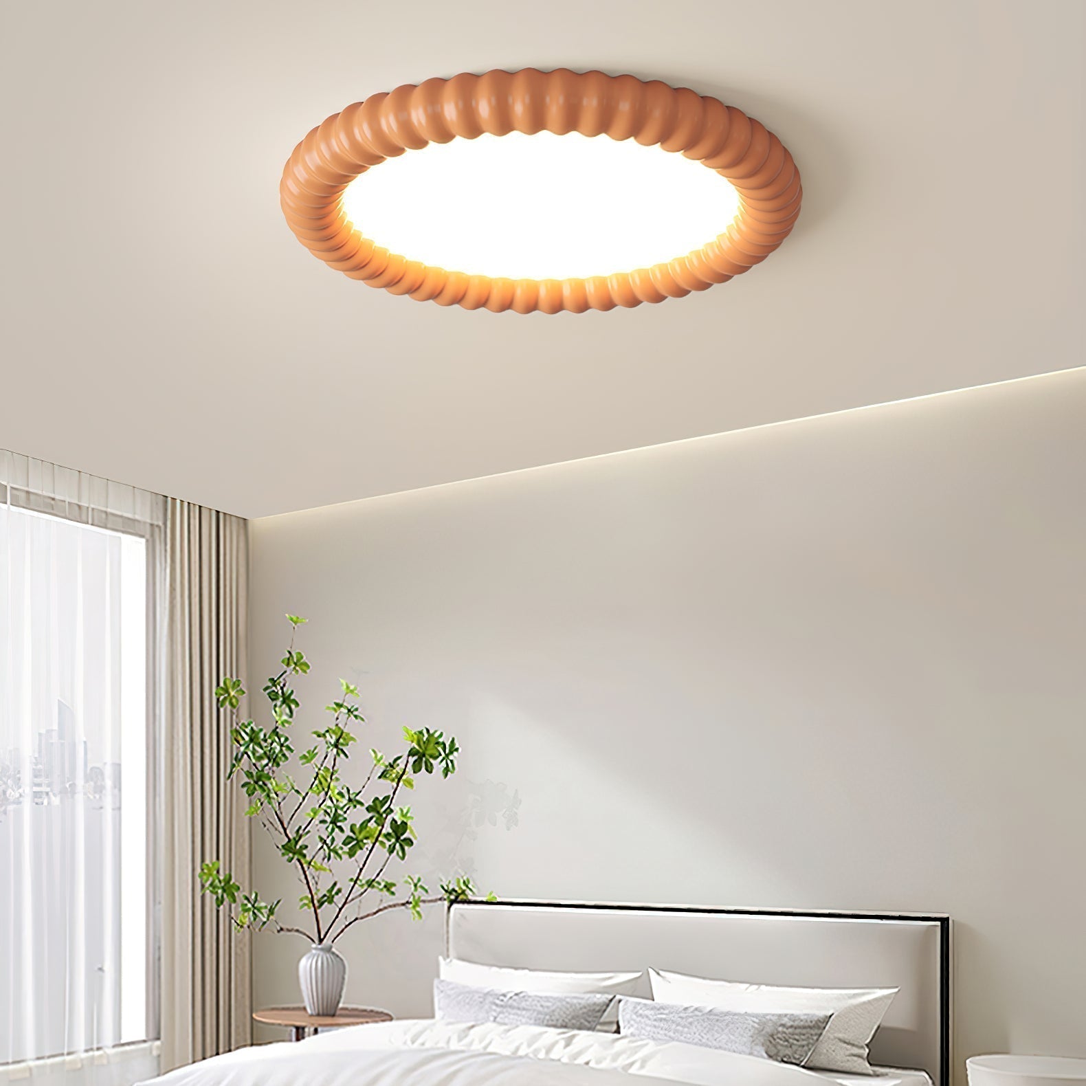 Feyora | Moderne Deckenlampe mit Rundrahmen