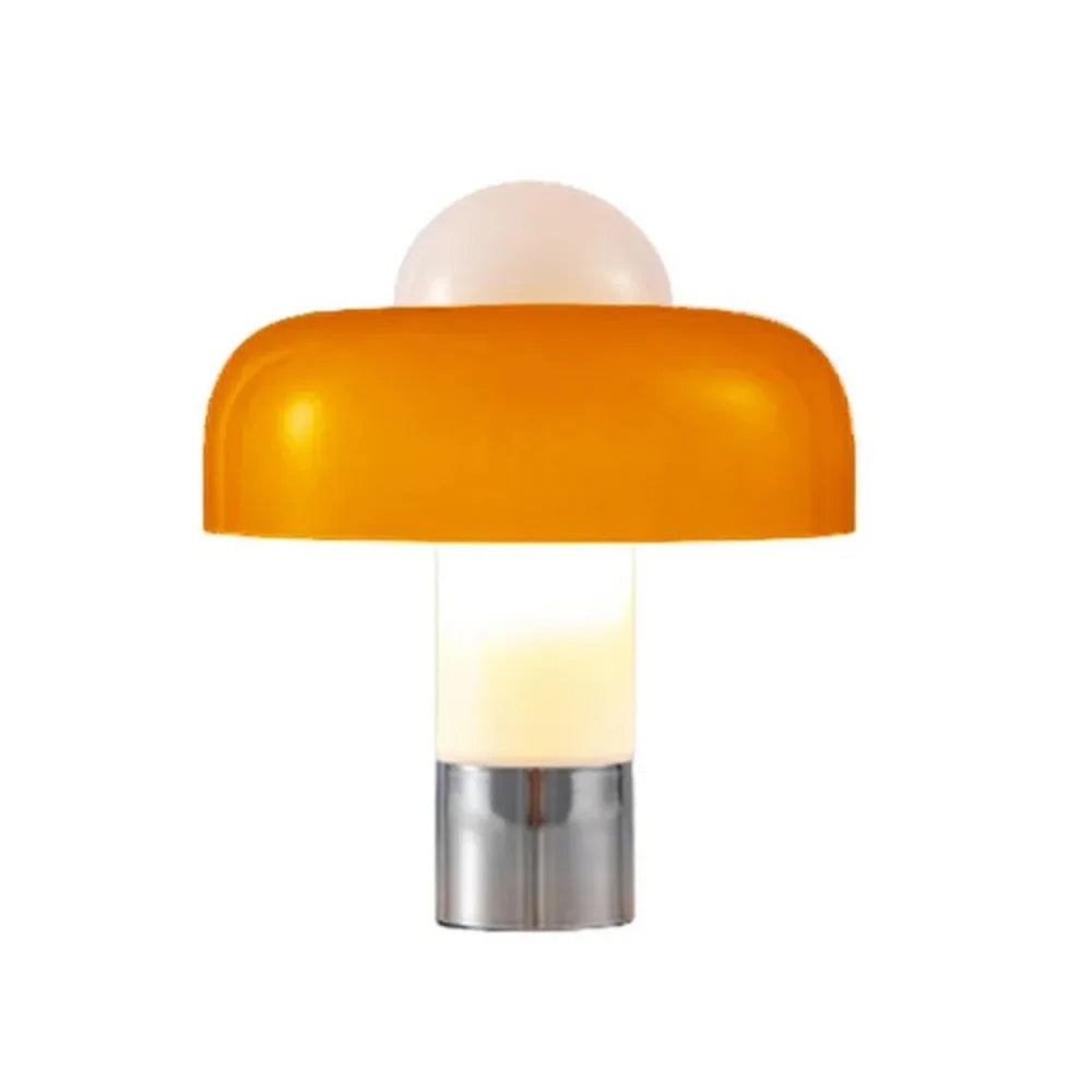 Solina – Vintage LED Nachttischlampe mit Chromfuß