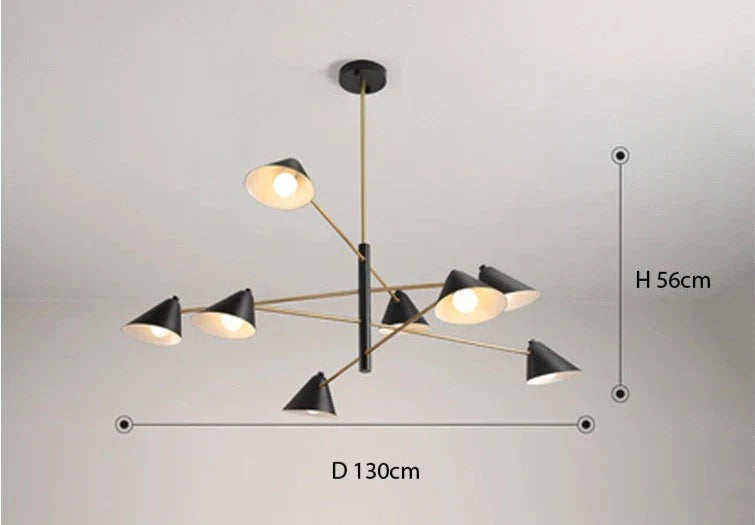 SkandiArt | Metall LED Pendelleuchte Esszimmerlampe
