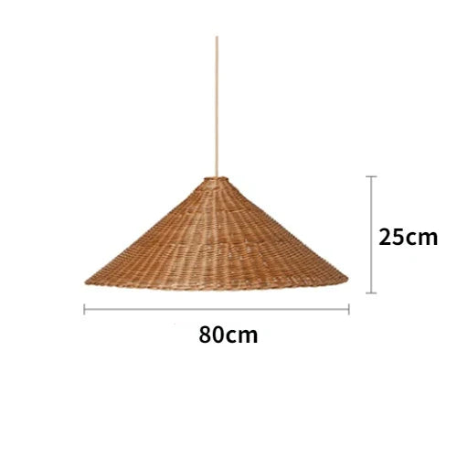 Ravena | Pendelleuchte im Rattandesign
