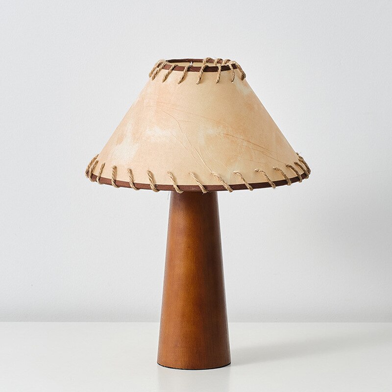 ZenWood | LED Tischlampe Holz Wabi-Sabi Japanisch Rustikal
