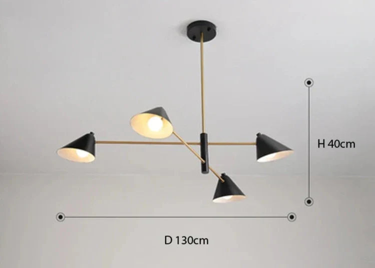 SkandiArt | Metall LED Pendelleuchte Esszimmerlampe