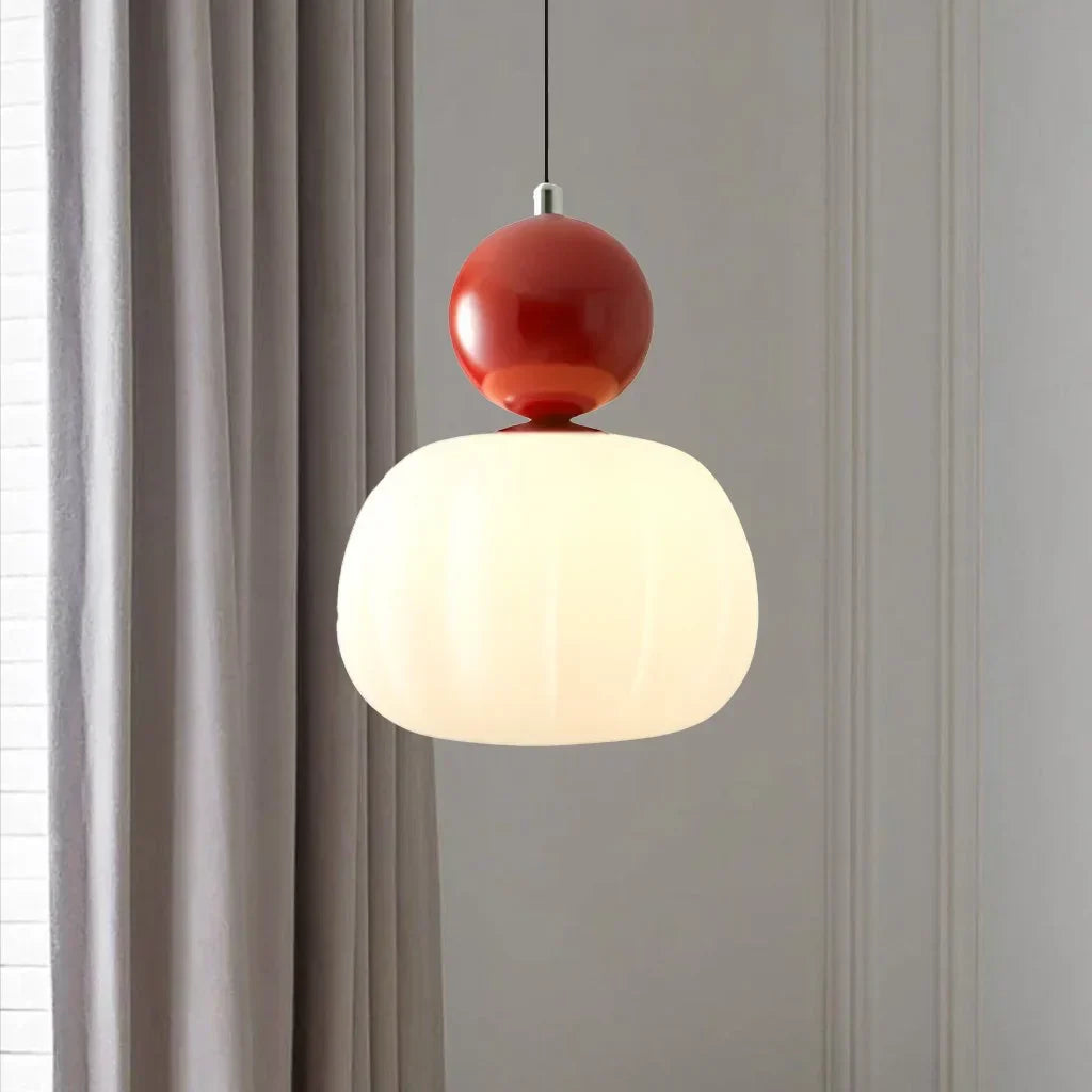 Lunero | Glas-Pendelleuchte mit Farbakzenten