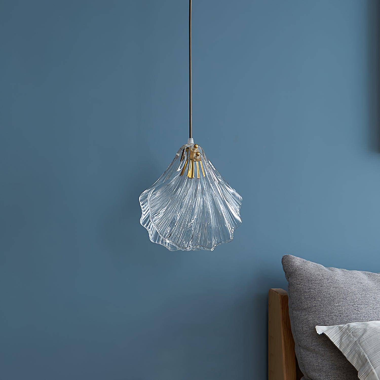 Coralia | Glas Pendelleuchte in Muschelform