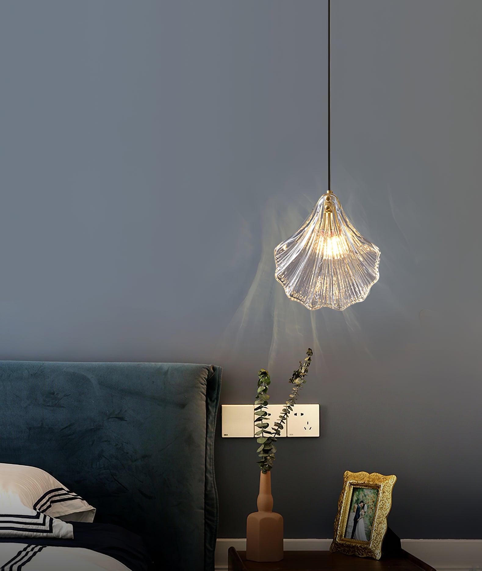 Coralia | Glas Pendelleuchte in Muschelform