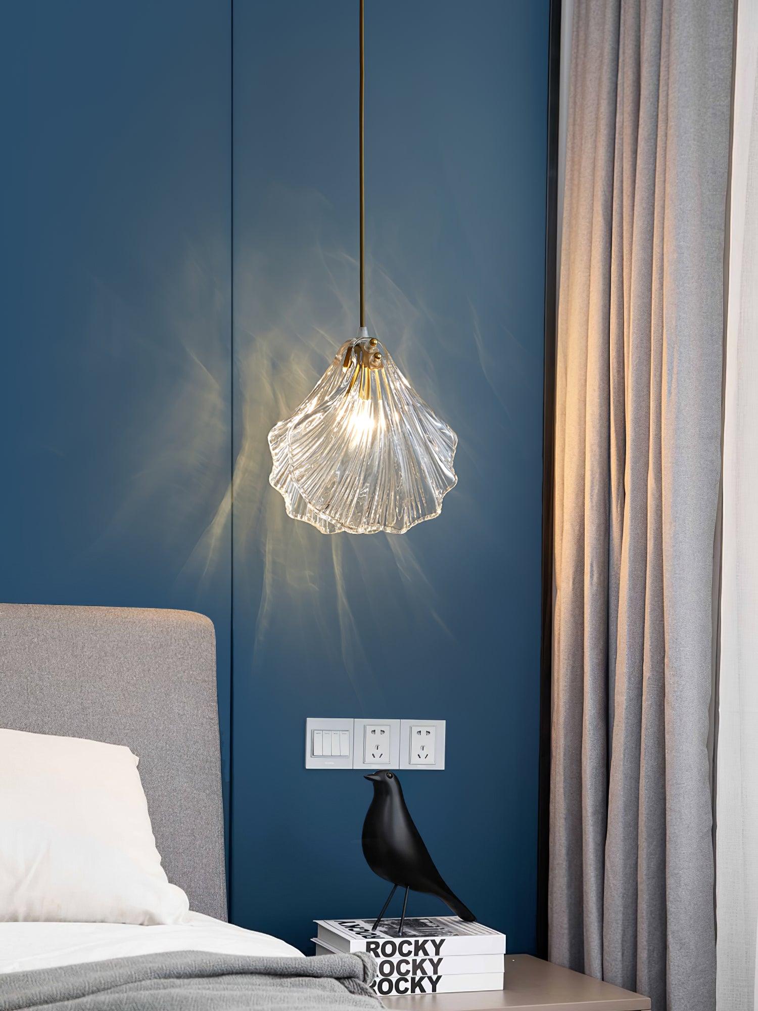 Coralia | Glas Pendelleuchte in Muschelform