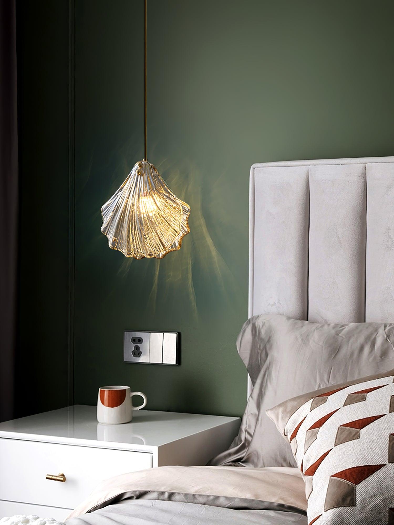 Coralia | Glas Pendelleuchte in Muschelform
