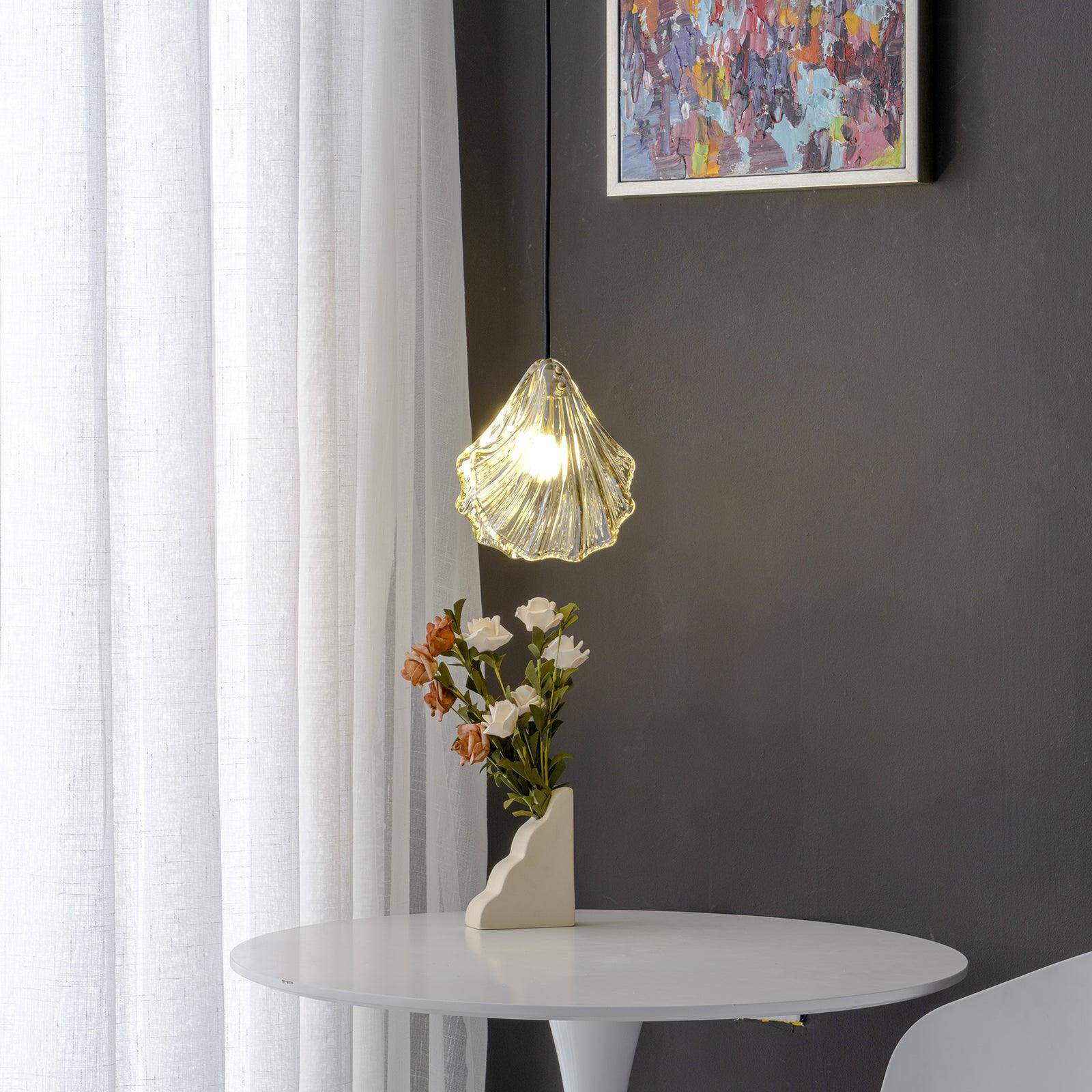 Coralia | Glas Pendelleuchte in Muschelform