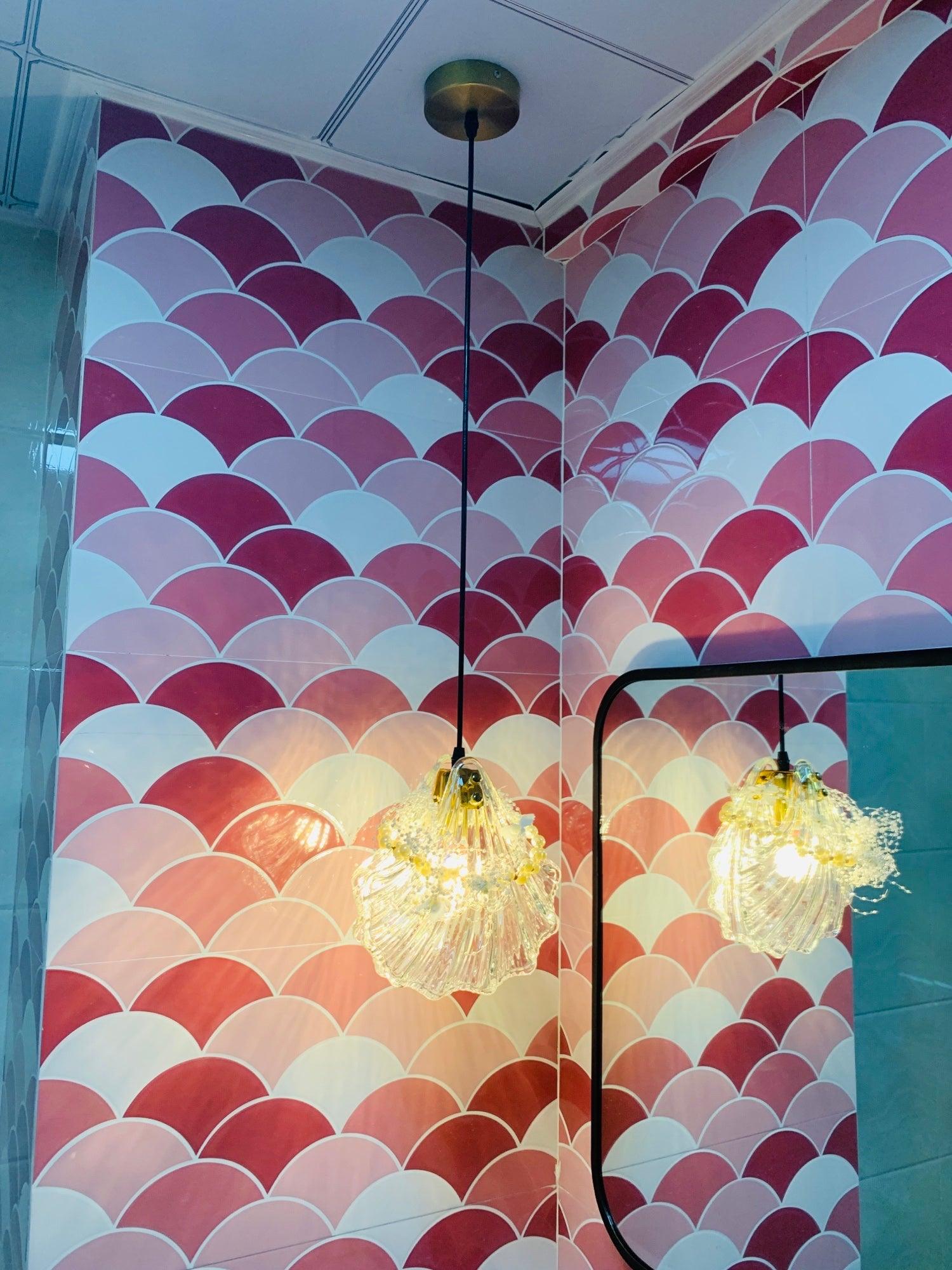 Coralia | Glas Pendelleuchte in Muschelform