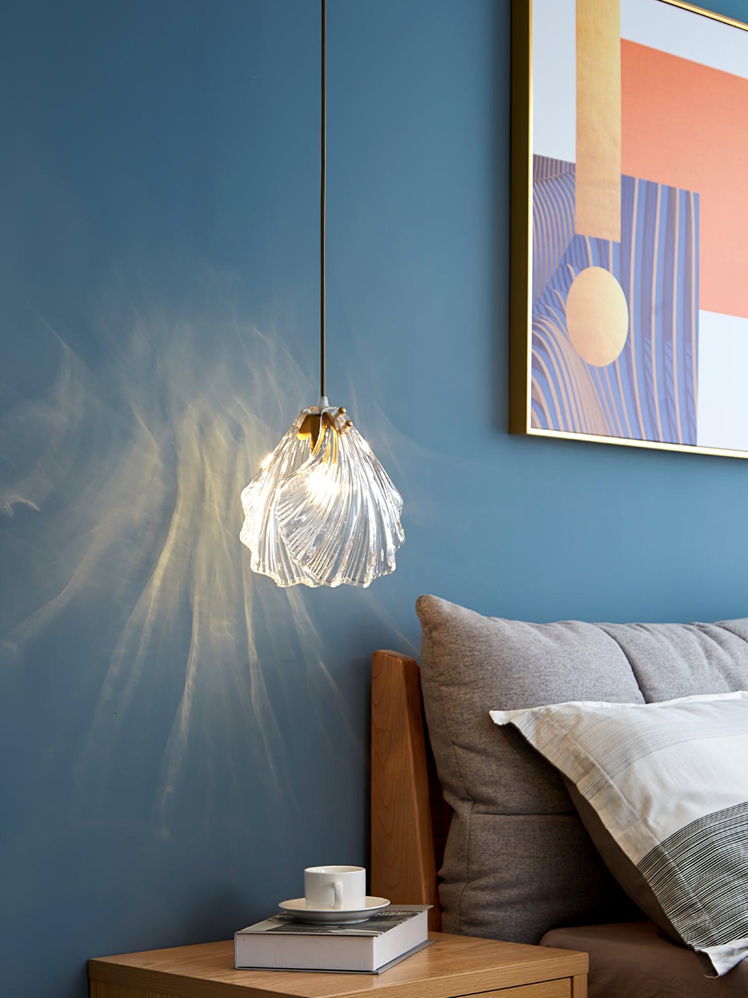 Coralia | Glas Pendelleuchte in Muschelform
