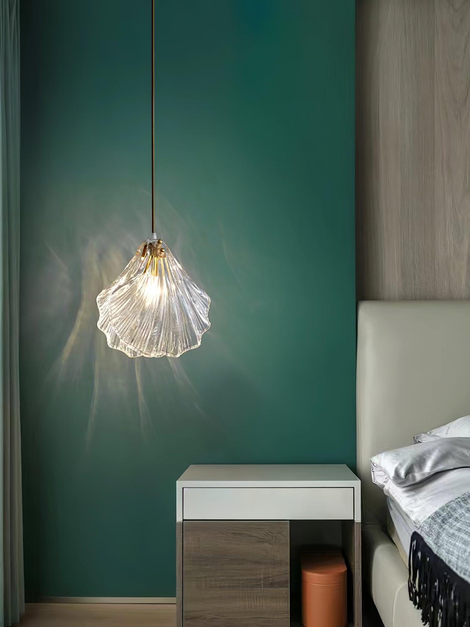 Coralia | Glas Pendelleuchte in Muschelform