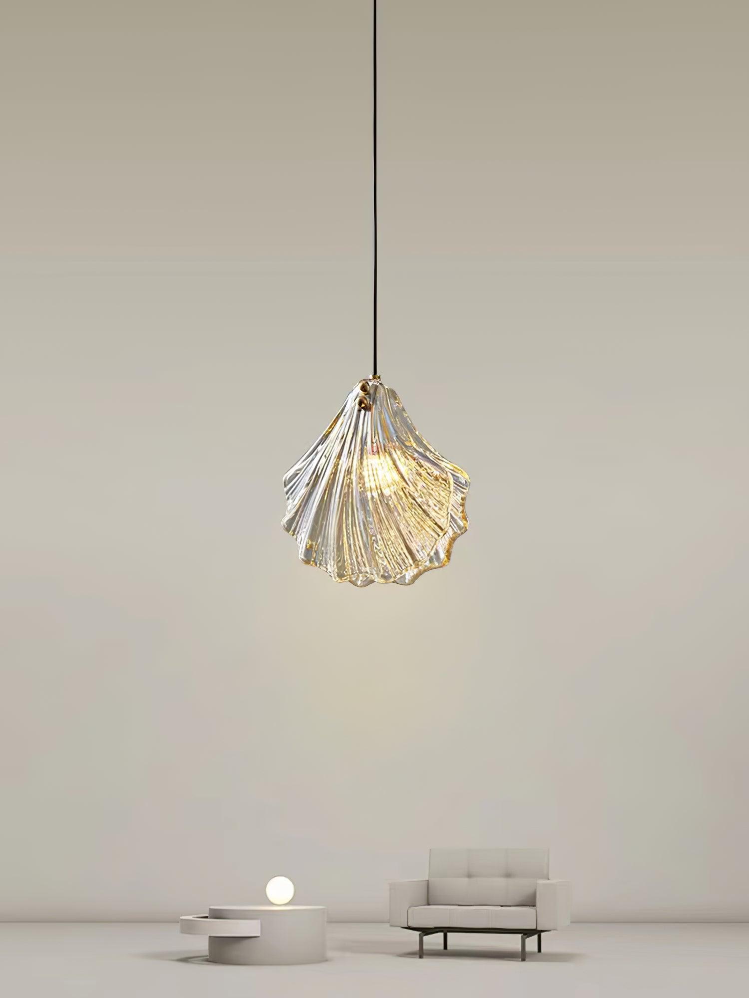 Coralia | Glas Pendelleuchte in Muschelform