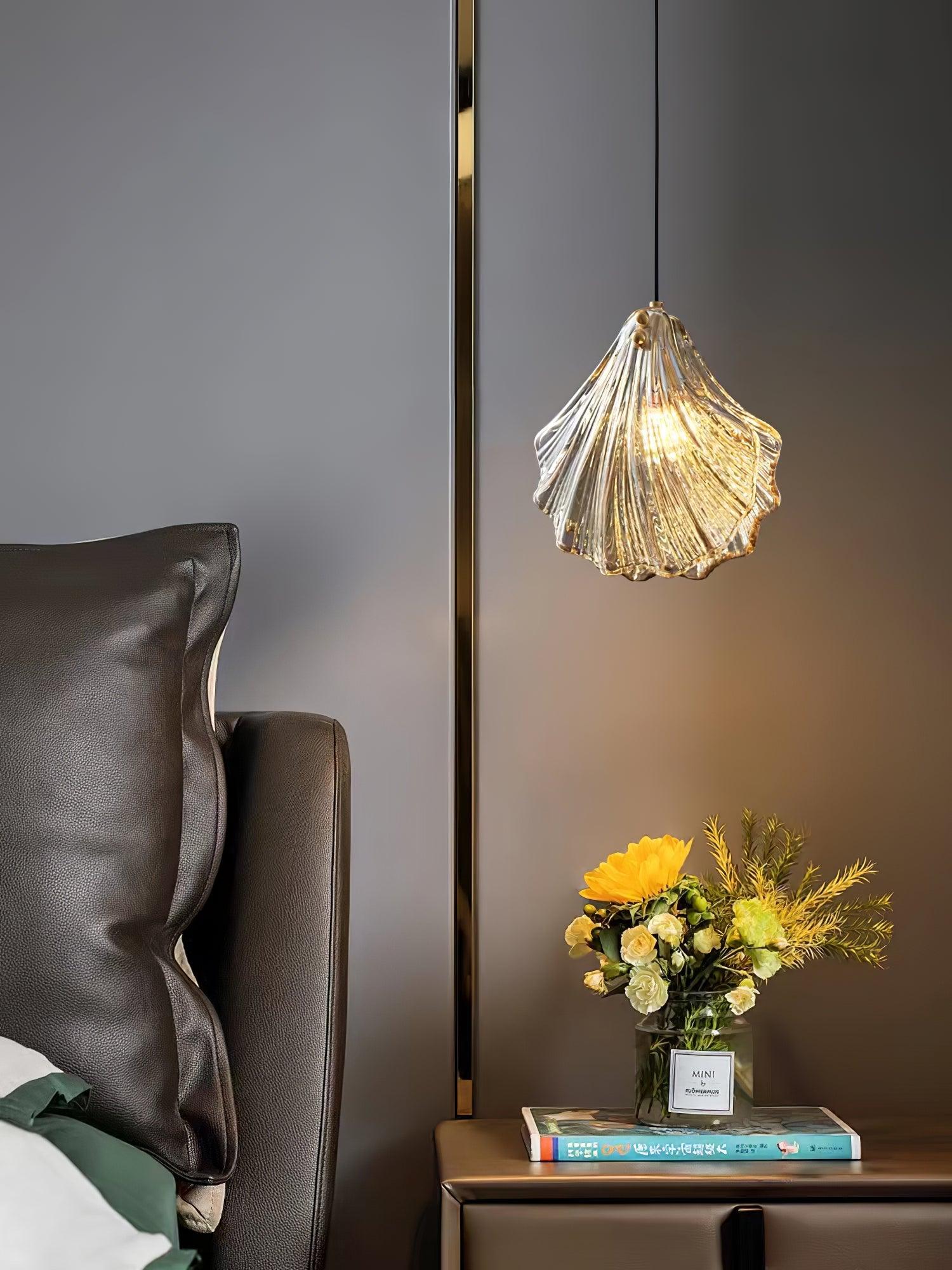 Coralia | Glas Pendelleuchte in Muschelform