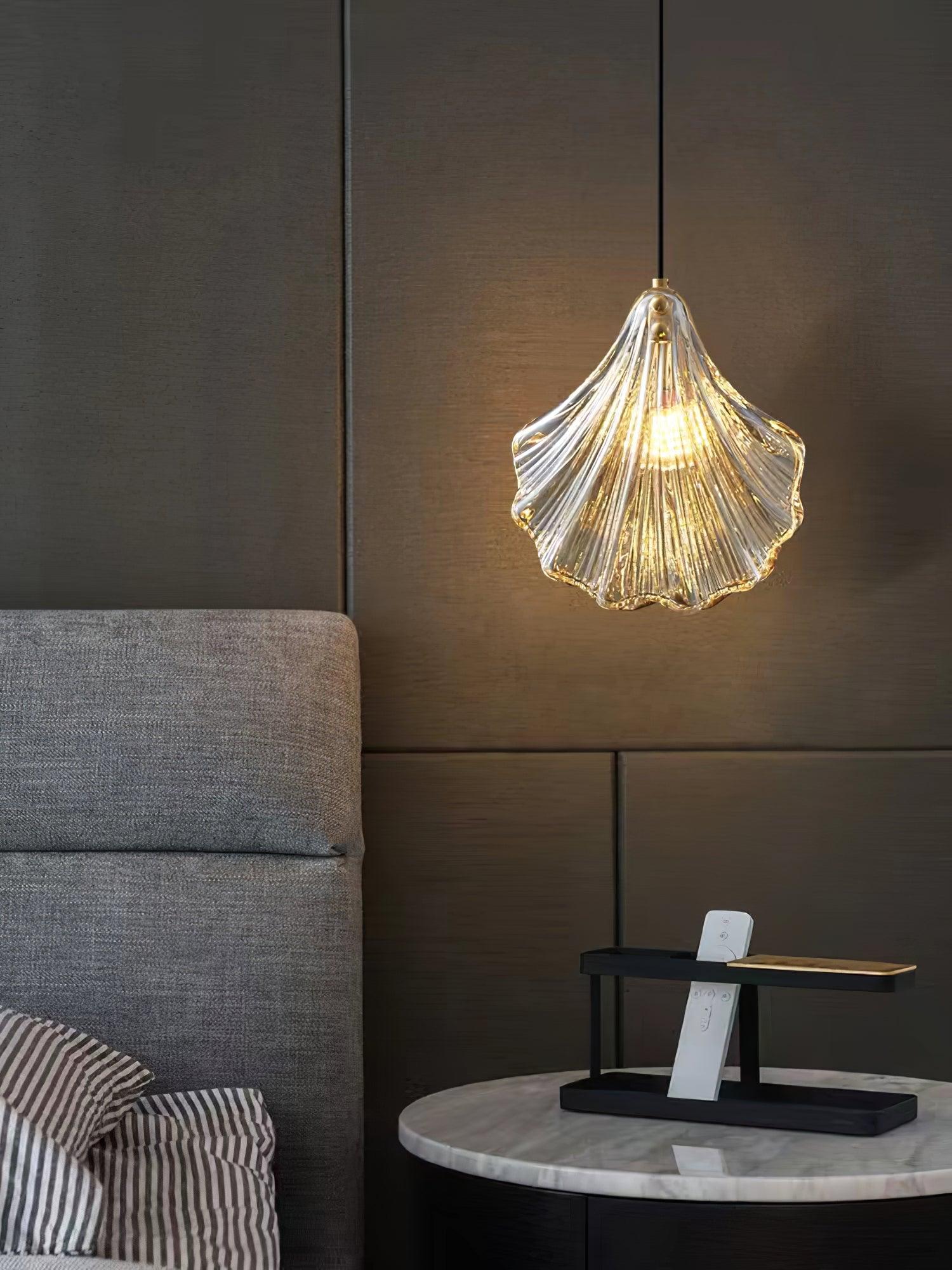 Coralia | Glas Pendelleuchte in Muschelform