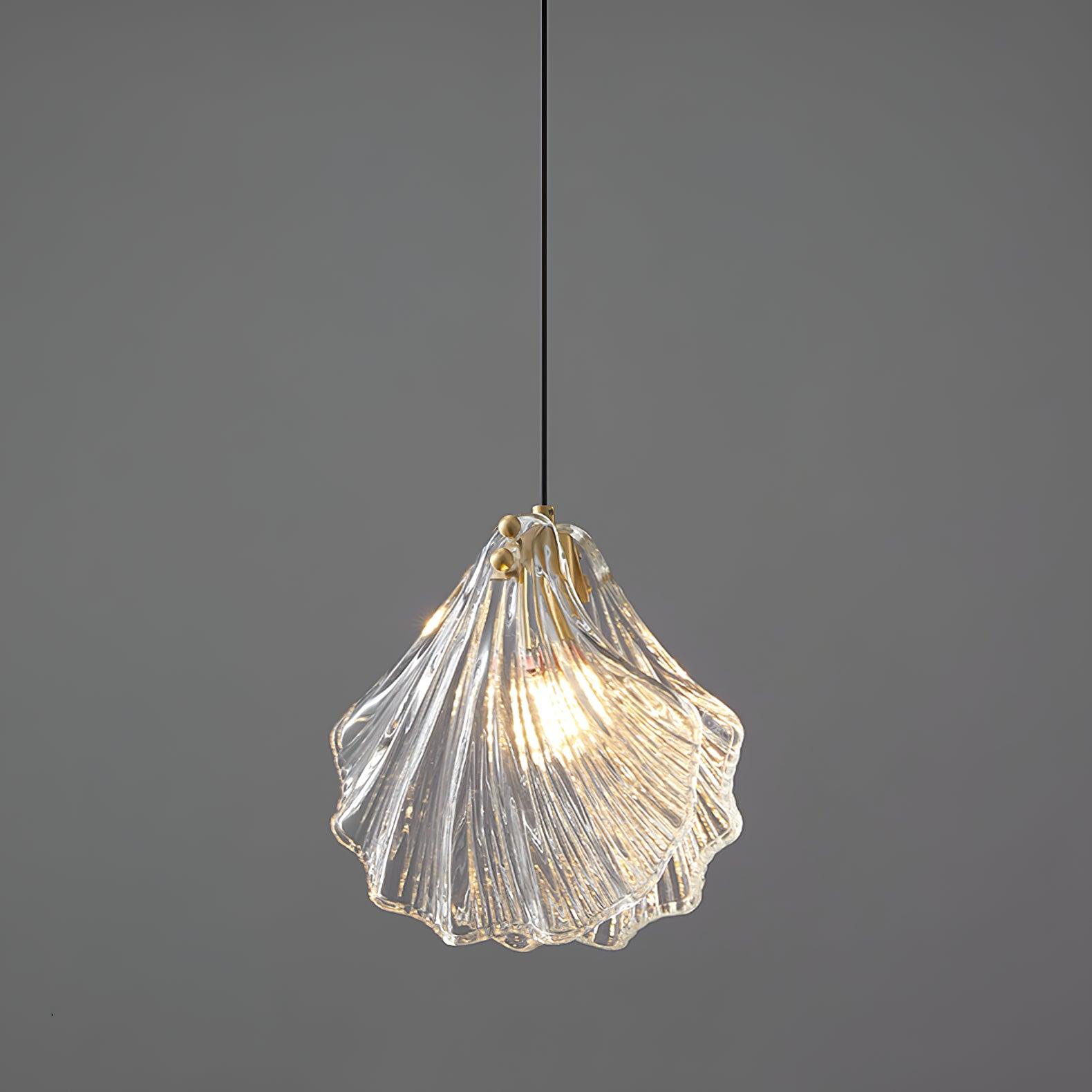 Coralia | Glas Pendelleuchte in Muschelform