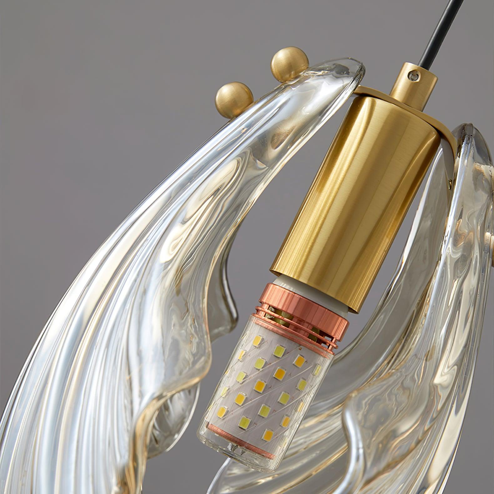 Coralia | Glas Pendelleuchte in Muschelform