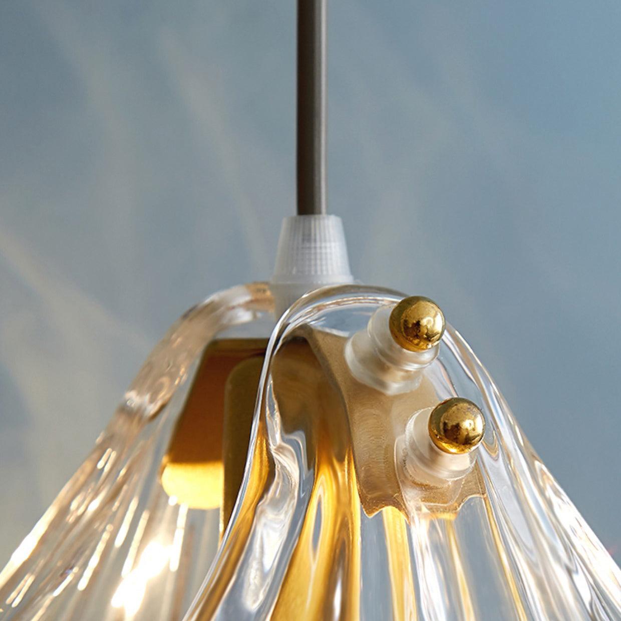 Coralia | Glas Pendelleuchte in Muschelform