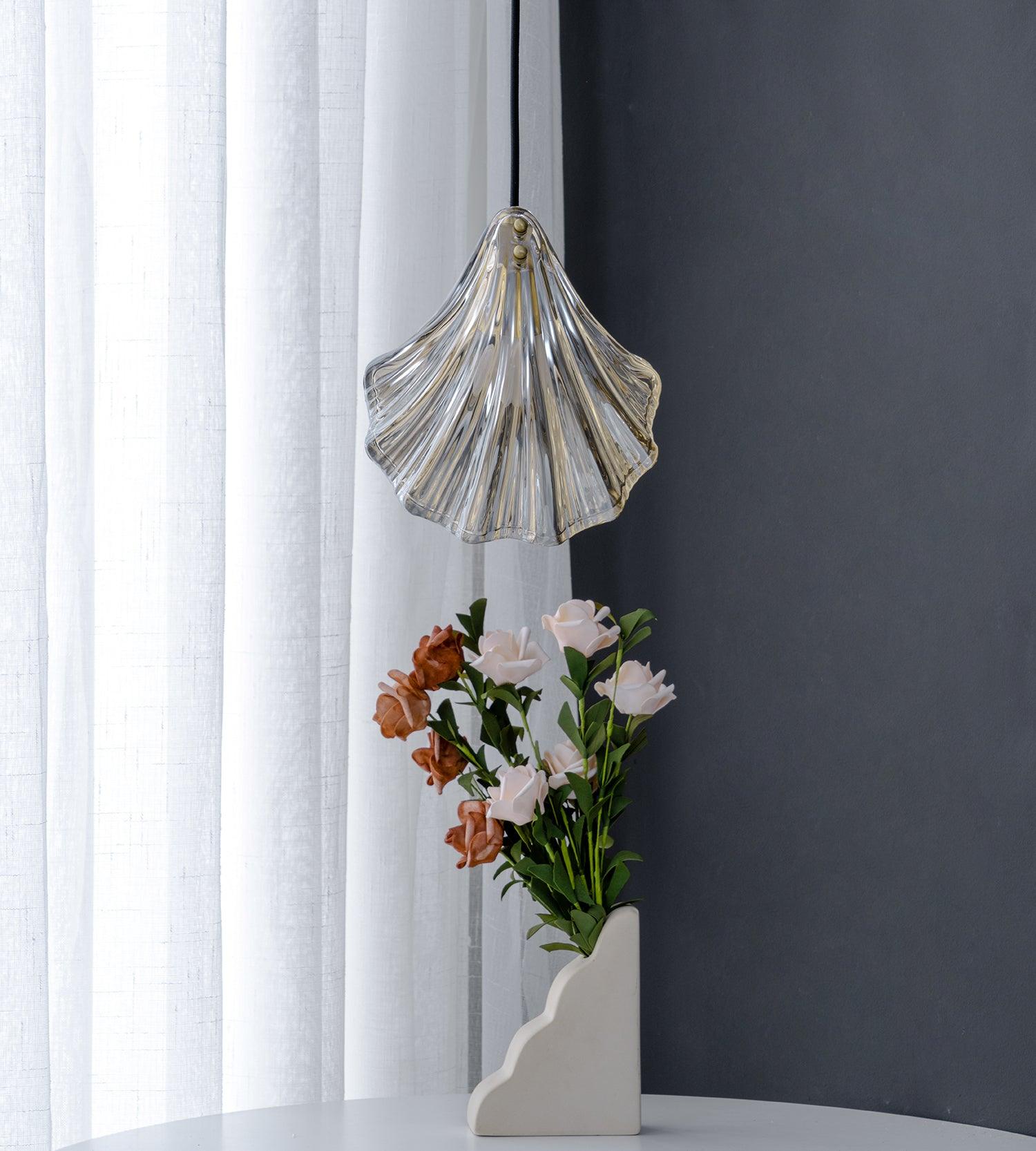 Coralia | Glas Pendelleuchte in Muschelform