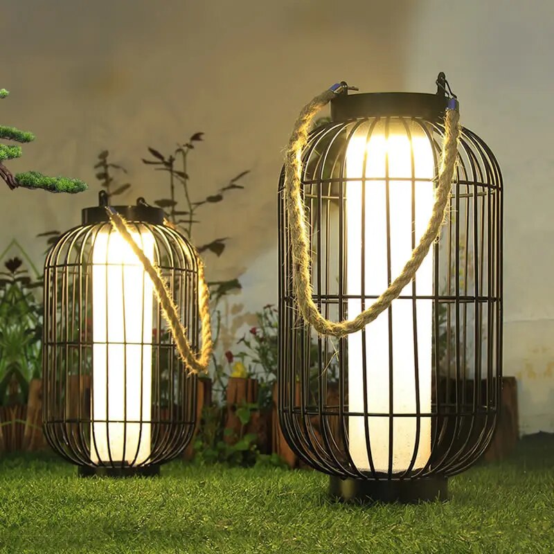 Luminest | LED-Käfiglaterne mit Seilgriff