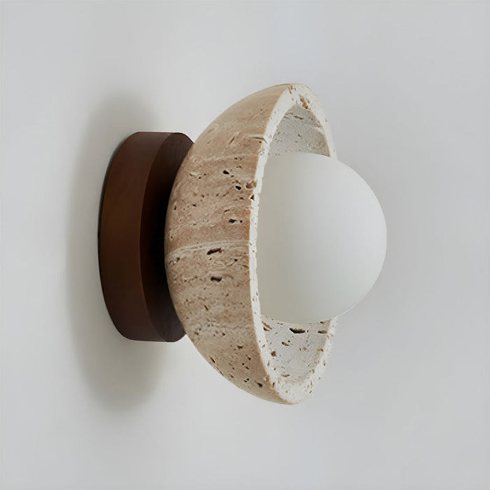 Boho | Travertin Naturstein LED Wandleuchte